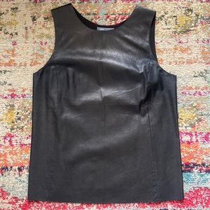 Beautiful Vince leather tank top